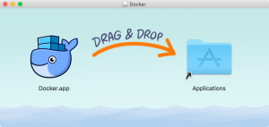 Docker.appをApplicationsにドラッグ＆ドロップ