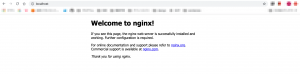 Nginxサーバトップ画面